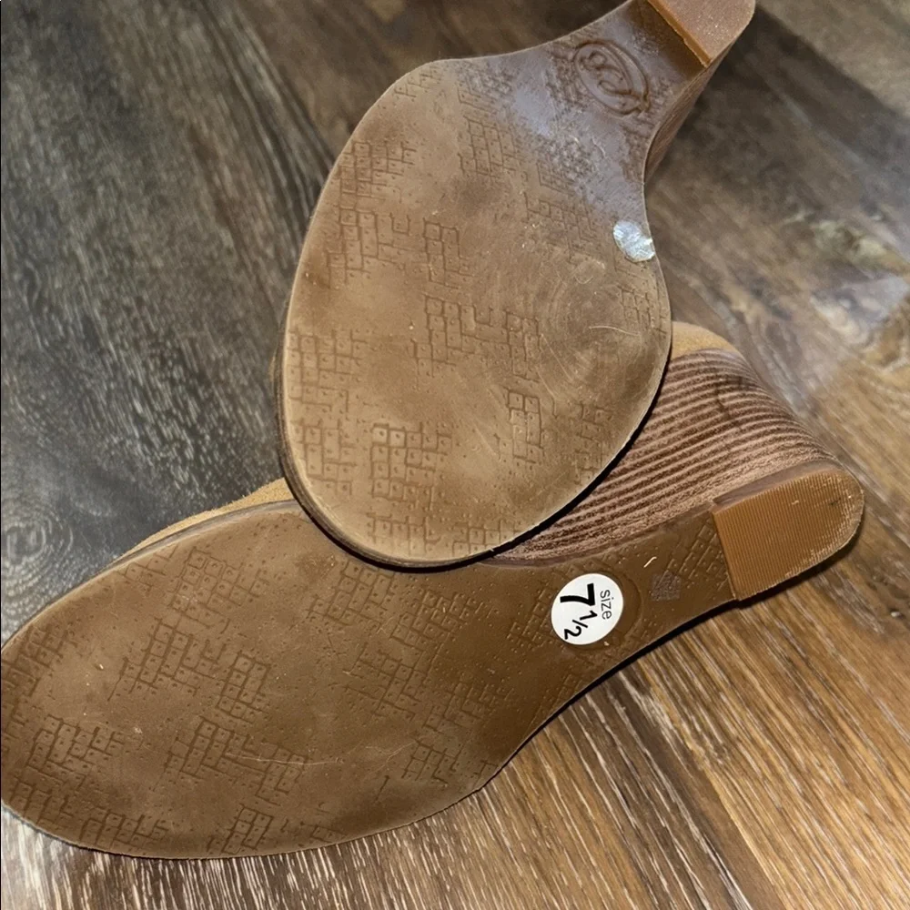 Lucky Brand Tan/camel Ankle Boots  7.5